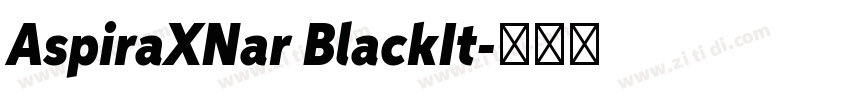 AspiraXNar BlackIt字体转换
